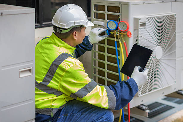Professional Heat Pump Repair technician working in Edwards, CA